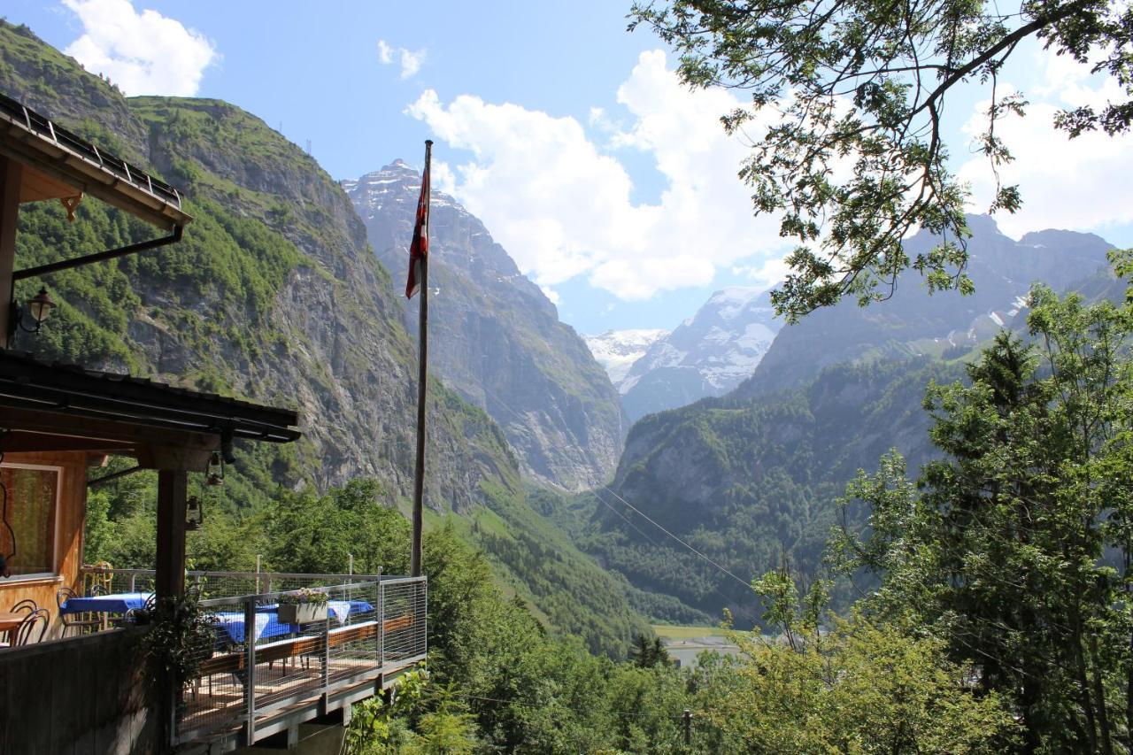 Hotel Berggasthaus Obbort Linthal Exterior foto